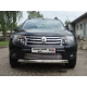 Защита передняя овальная короткая 75х42 мм ТСС для Renault Duster 2011-2015