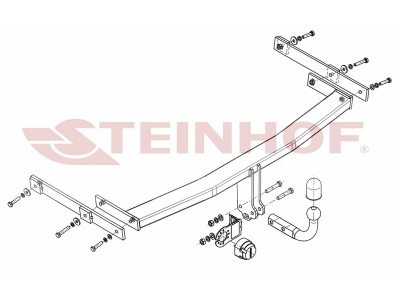 Фаркоп Steinhof шар A на седан и хетчбек для Mazda 6 2007-2012