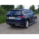 Защита задняя уголки 42 мм ТСС для Skoda Kodiaq 2018-2021