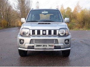 Защита переднего бампера с ДХО 60 мм для Suzuki Jimny № SUZJIM16-28