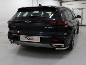 Защита задняя уголки 42 мм для Chery Tiggo 8 № CHERTIG820-35