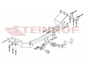 ТСУ Фаркоп Steinhof шар BMA съёмный для Mitsubishi Outlander/Citroen C-Crosser/Peugeot 4007 № M-355