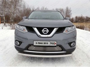 Защита переднего бампера короткая 60 мм для Nissan X-Trail № NISXTR15-04
